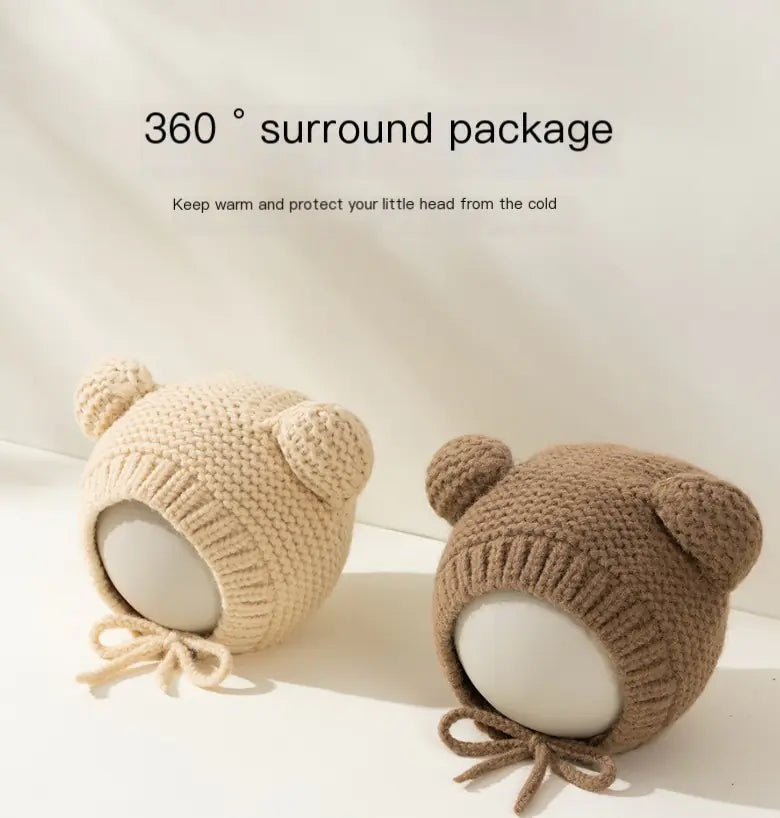 Baby hat Autumn and winter baby woolen hat