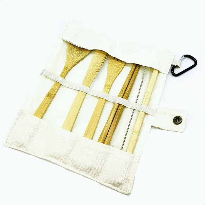 Bamboo Travel Utensils Set